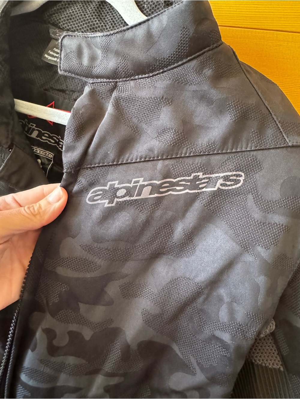 Alpinestars Men’s Black Camouflage Performance Riding Jacket